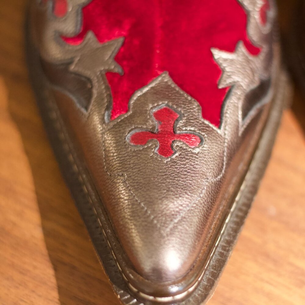 Donald Pliner Western Couture Boots Women’s 7.5 - Picture 5 of 9